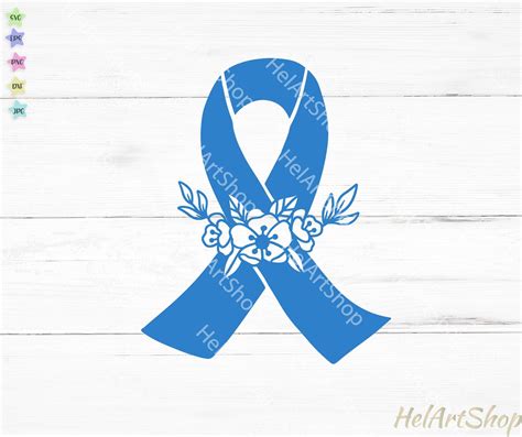 Diabetes Awareness Svg Blue Ribbon Svg Etsy