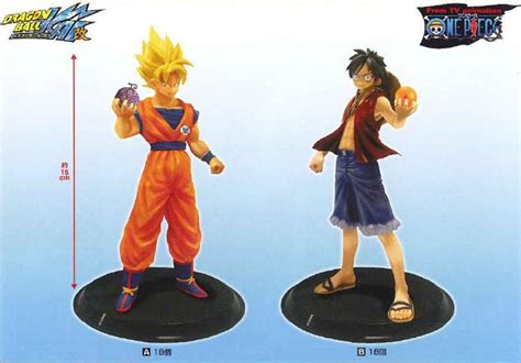 One Piece X Dragonball Son Goku And Luffy Katamari Toys