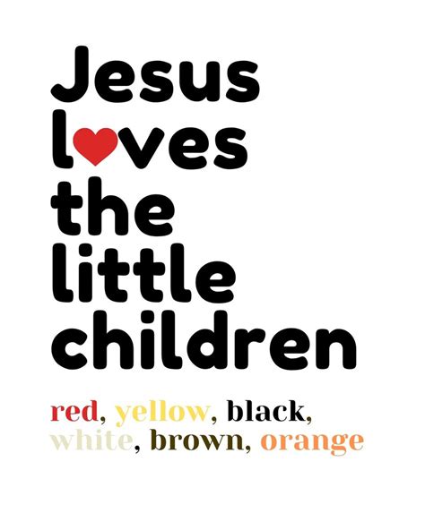Jesus Loves The Little Children Scripture Kids Room Kids Etsy