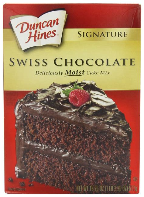 Duncan Hines Signature Swiss Chocolate Cake Mix 1825 Oz 2 Cajas Yaxa