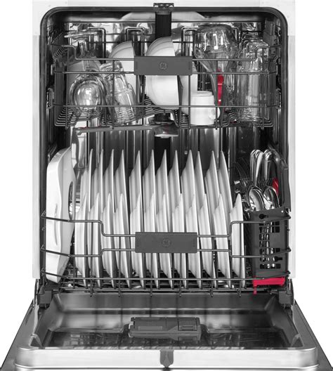 Best Buy Ge Café Series 24 Built In Dishwasher Black Slate Cdt835smjds
