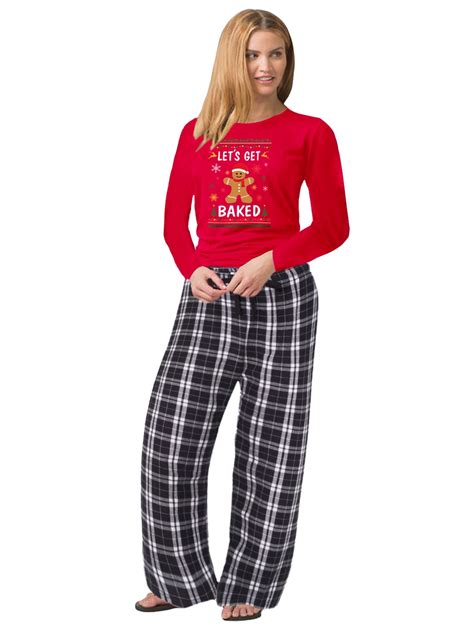 Awkward Styles Family Christmas Pajamas for Women Xmas Gingerbread Man