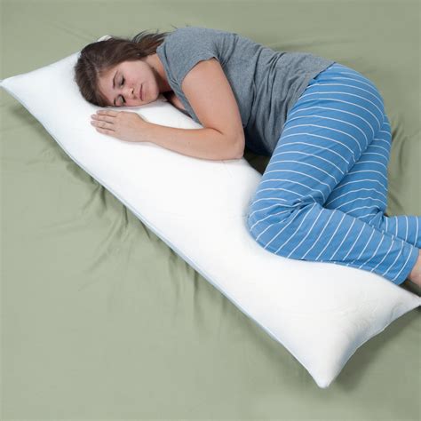 Lavish Home Shredded Memory Foam Body Pillow With Removable Cover Tanga