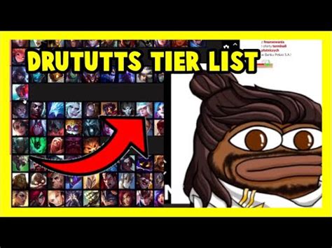 DRUTUTTS TIER LIST YouTube