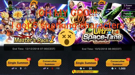 Dragon Ball Legends Masters Pack 1 Summons And Ultra Space Time Summon