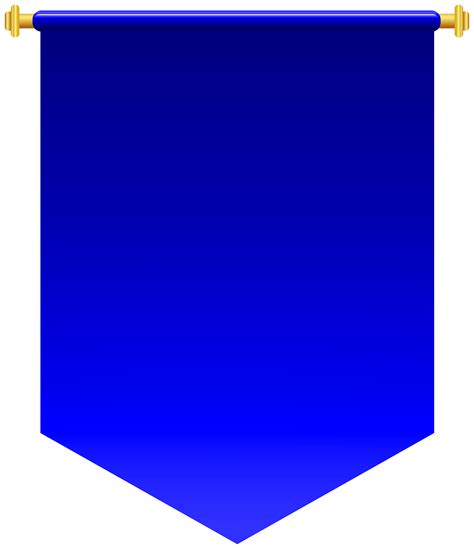 Blue Flag Banner Clip Art