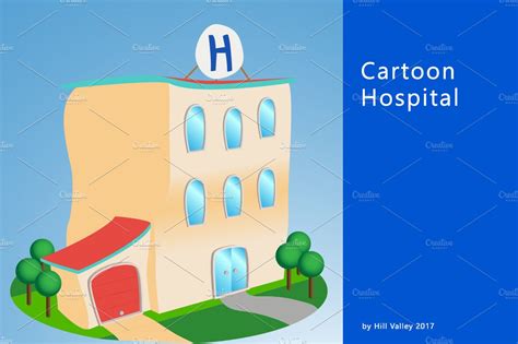 Cartoon Style Hospital Healthcare Illustrations Creative Market