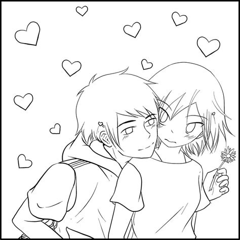 Chibi Cute Anime Couple Coloring Pages Cute Anime Girl Coloring Pages