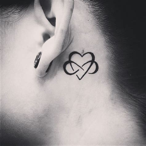 Behind The Ear Love Heart Meets Infinity Symbolcreative Love