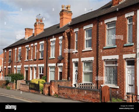 Terraced Houses In Arnold Nottingham England Uk Stock Photo Alamy