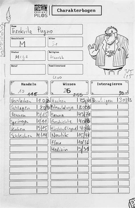 Pen And Paper Charakterbogen Rocket Beans : Pen And Paper ...