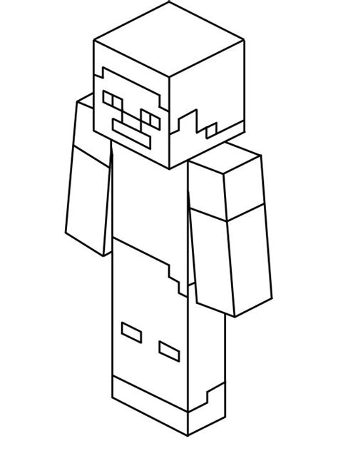 Steve Minecraft Minecraft Coloring Pages Coloring Pages Minecraft
