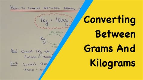 Metric Weight Conversions. How To Convert Numbers From Kilograms Into ...
