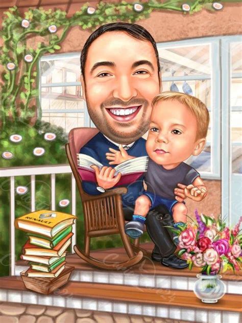 Baby Boy Caricature Baby Boy Portrait Caricature From Photo Etsy
