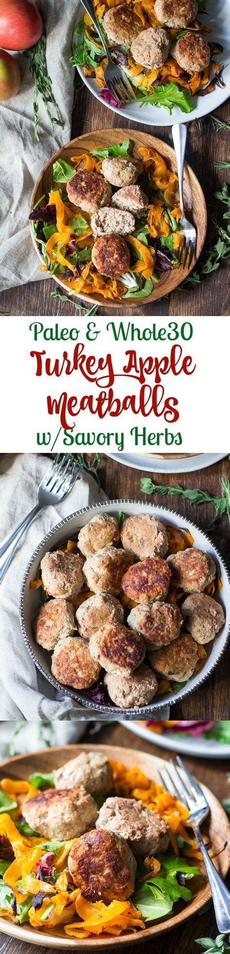 Add garlic and saute until golden, being careful not to burn. Paleo turkey meatballs with apples and savory herbs ...