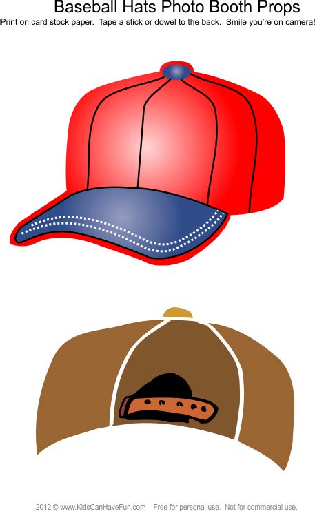 Baseball Hats Photo Booth Props Hat Clipart Full Size Clipart