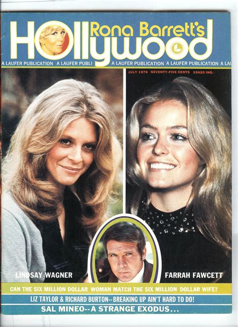 Rona Barretts Hollywood Magazine July 1976 Farrah Fawcett Lee Majors