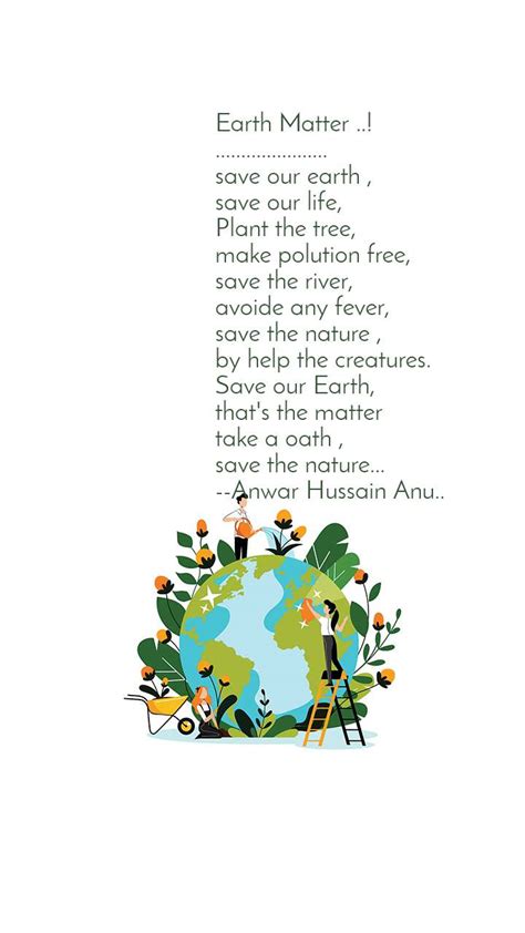 Save Trees Earth Poem In English The Earth Images Revimageorg