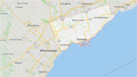 Toronto Area Codes Map