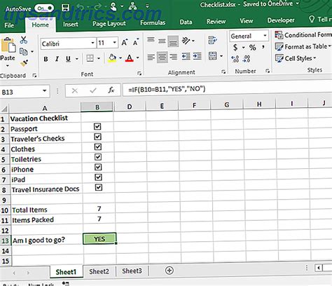 Hoe Maak Je Een Checklist In Excel