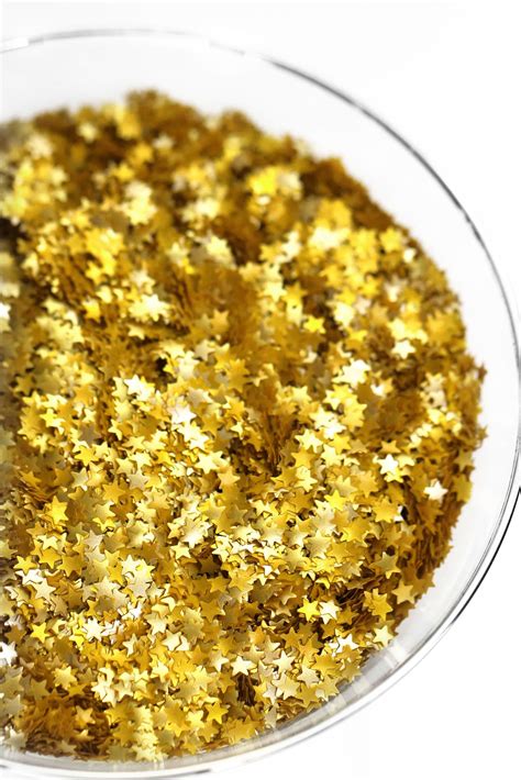 Edible Gold Glitter Star Shaped Glitter Sprinkles