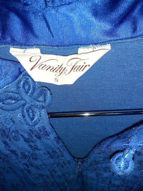 Vintage Vanity Fair Blue Lingerie Nightgown Robe Sz Gem