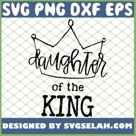 Daughter Of The King Svg Princess Svg Scribble Crown Svg File For