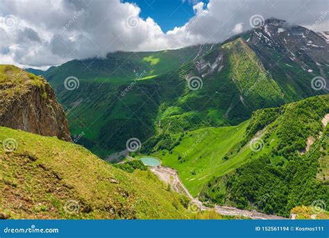 Top View Of The Picturesque Gorge Of The Caucasus Stock Photo Image