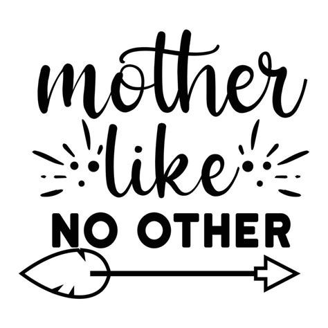 Mother Like No Other Mothers Day Shirt Print Template Typography