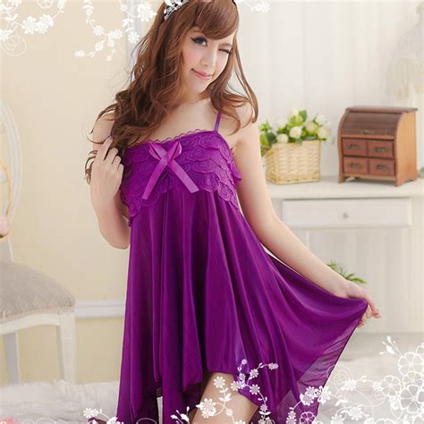 Hot 2016 New Women Sexy Nightwear 4 Colors Nightgown Sleepwear Dress G String Sexy Lingerie Robe