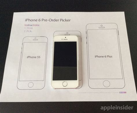 Printable Iphone 6 Pre Order Picker Can Help You Choose The Right Size