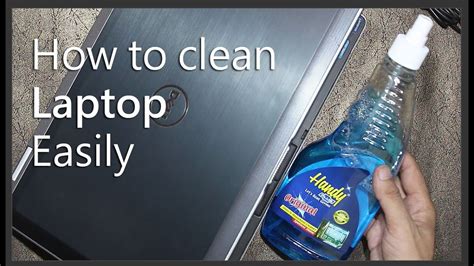 How To Clean Laptop In 5 Minutes With Handy Plus Glass Cleaner Youtube