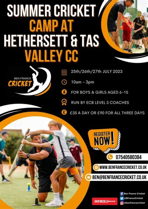 Summer Holiday Camps Ben France Cricket