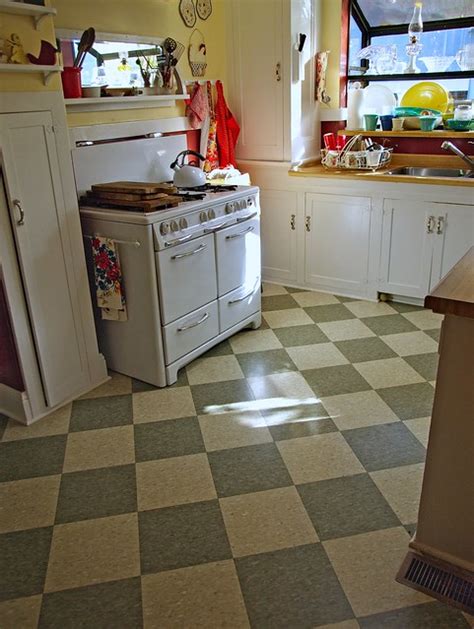 Inspirational Vintage Kitchen Tile Floor A Photo On