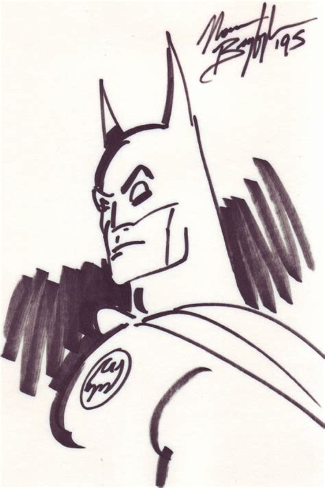 Batman Sketch By Artist Norm Breyfogle In Stephen Tuoheys Sketches