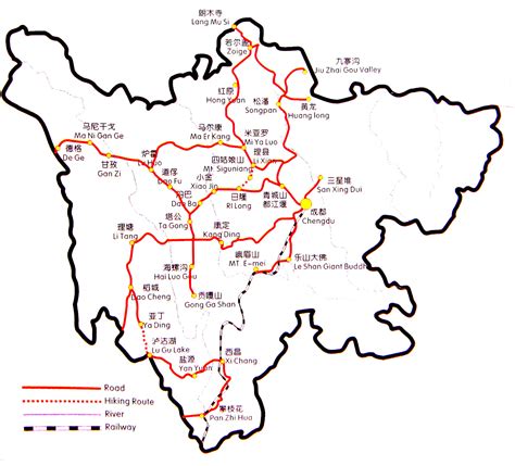Chengdu Map China