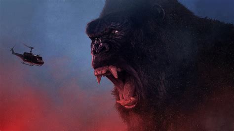Image Kong Skull Island Helicopters Monkeys Canine Tooth 1366x768