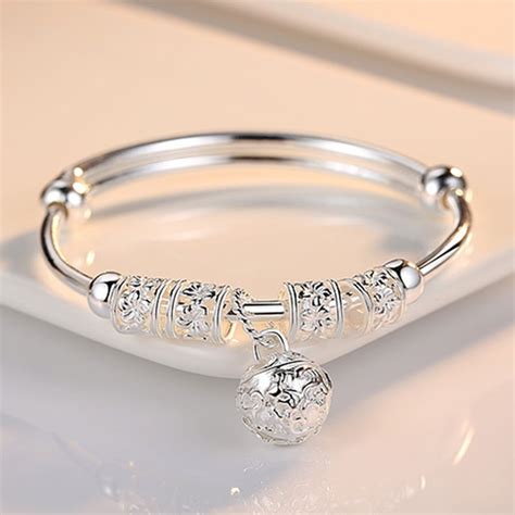 Women 925 Sterling Silver Charm Bracelet Jewelry Walmart Com