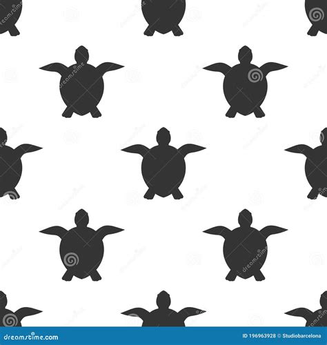 Sea Turtles Seamless Pattern Stock Vector Illustration Of Symbol