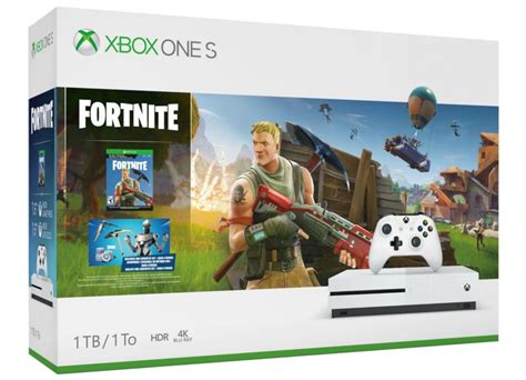 Microsoft Xbox One S White 1tb Fortnite Bundle Public