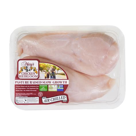 Marys Free Range Heirloom Pasture Raised Boneless Skinless Chicken
