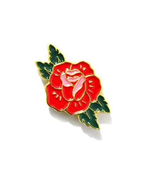 red rose pin explorer s press strange ways enamel pins lapel pins flower lapel pin