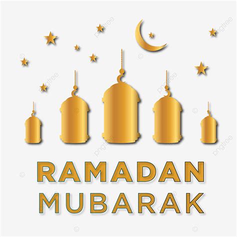 Gambar Emas Ramadhan Mubarak Dimulai Bulan Emas Ramadan Png Dan