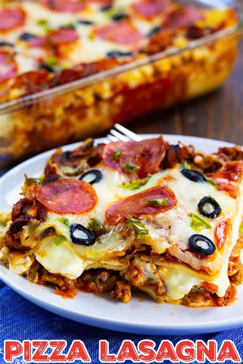 Pizza Lasagna Spicy Southern Kitchen