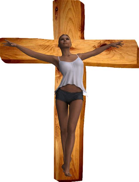 Woman Crucified Openclipart