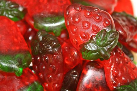 Bayside Candy Haribo Strawberries Gummy Candy 1lb