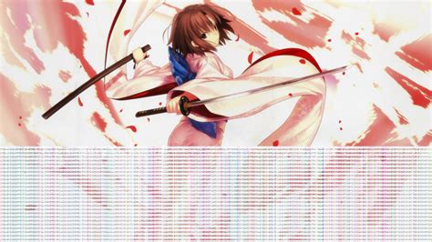 406546 Anime Anime Girl Sword Kimono Dark Hair Kara No Kyoukai