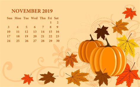 Fonds Décran Novembre 2019 November 2019 Wallpaper Calendars La