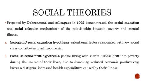 Social And Cultural Theories Of Schizophreniapptx