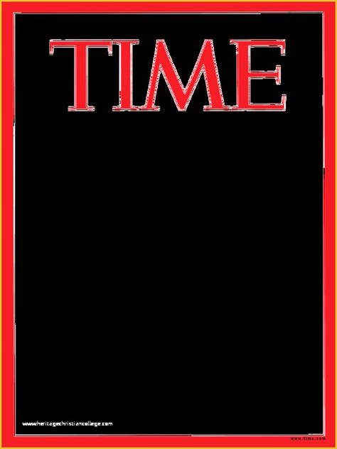 Time Magazine Cover Template Free Of Blank Time Magazine Cover Template